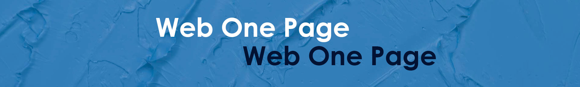 Web One Page